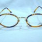 VINTAGE GIANNI VERSACE EYEGLASSES GOLD TORTOISE MOD.H24 MADE IN ITALY