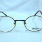 VINTAGE INDIAN ROUND EYEGLASSES ANTIQUE GOLD TORTOISE 46-22-145