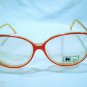 VINTAGE ASTOR  EYEGLASSES MOD.MALIBU HOT RED CLEAR 53-17-140 MADE IN ITALY