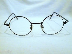 NEW JAZZ ELEGANCE PERFECTLY ROUND EYEGLASSES BLACK 44-19-135
