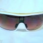 NEW JEE VICE SUNGLASSES WHITE GOLD WRAPAROUND  MOD.EDGY MADE IN ITALY