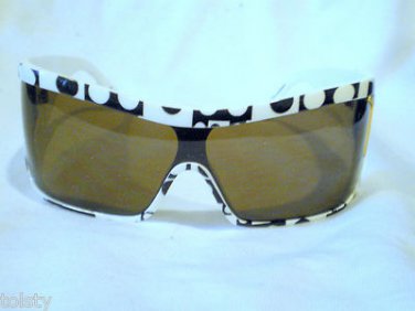 NEW JEE VICE SUNGLASSES POKODAT WHITE WRAPAROUND  MOD.OYALEXIC MADE IN ITALY