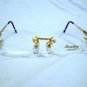 NEW BENTLEY 21KGP RIMLESS EYEGLASSES 52-20-135 SPRING HINGES