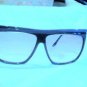 Vintage 80's OLEG CASSINI LARGE Designer Sunglasses BLACK 63-13-140