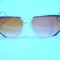 VINTAGE NINA RICCI PARIS SUNGLASSES BROWN GOLD CLEAR HAND MADE IN FRANCE