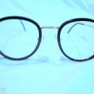 NEW HIGH FASHION EYEGLASSES GOLD WITH BLACK INSERT 54-18-135  MADE IN ITALY
