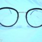NEW HIGH FASHION EYEGLASSES GOLD WITH BLACK INSERT 54-18-135  MADE IN ITALY