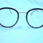 NEW HIGH FASHION EYEGLASSES GOLD WITH BLACK INSERT 54-18-135 MADE IN ITALY