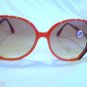 Vintage 80's SILHOUETTE Austria LARGE Designer Sunglasses RED BLACK WHITE