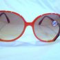 Vintage 80's SILHOUETTE Austria LARGE Designer Sunglasses RED BLACK WHITE
