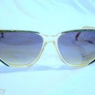 VINTAGE NINA RICCI PARIS SUNGLASSES GREEN GOLD CLEAR HAND MADE IN FRANCE