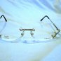 NEW  GIANNI VERSACE RIMLESS   EYEGLASSES  MOD.M58 55-15-135 SPRING HINGES