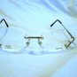 NEW GIANNI VERSACE RIMLESS EYEGLASSES MOD.M58 55-15-135 SPRING HINGES