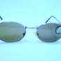 VINTAGE BAUSCH & LOMB I'S SUNGLASSES GLASS G-15 LENSES ANTIQUE SILVER MOD.W2084