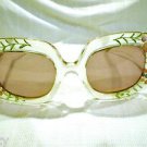 VINTAGE Sunglasses HIPPIE girl eyewear by EDWARDO made in France very unique pai