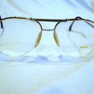 Vintage ZEISS EYEGLASSES RIMLESS AVIATOR GOLD SILVER 58-16-140  W.GERMANY