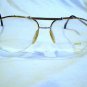 Vintage ZEISS EYEGLASSES RIMLESS AVIATOR GOLD SILVER 58-16-140  W.GERMANY