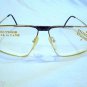 VINTAGE SILVESTER STALLONE AVIATOR  EYEGLASSES .WF-3E 58-18-140 GOLD MARBLE GRAY