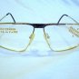VINTAGE SILVESTER STALLONE AVIATOR EYEGLASSES .WF-3E 58-18-140 GOLD MARBLE GRAY