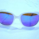 Vintage SUNGLASSES NYLON FRAME JAPAN WHITE  BLUE GRAY MIRROR LENSES