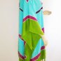Kaftan Caftan Tunic Top Poncho Batik 5X-Gecko P038