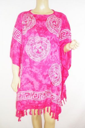 Kaftan Caftan Tunic Top Poncho Batik 5X-Abstract P088