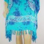 Kaftan Caftan Tunic Top Poncho Batik 5X-Abstract P089