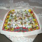 Vintage Cactus Cloth Apron / Colorado Sackcloth / Half Apron