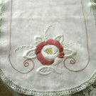 Vintage Embroidered Dresser/Table Scarf