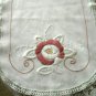 Vintage Embroidered Dresser/Table Scarf