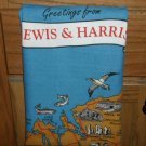 Vintage Tea Towel Scottish Island / Kitchen Towel / Lewis and Harris