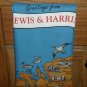 Vintage Tea Towel Scottish Island / Kitchen Towel / Lewis and Harris