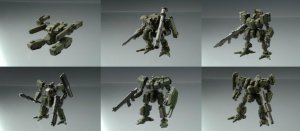Square Enix Front Mission Trading Arts+ Figure Set of 6 Action Figure w/ Weapons