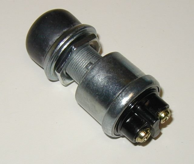 Push Button Start Switch w/ Black Rubber Button cover d