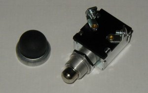 Push Button Start Switch w/ Black Rubber Button cover b