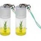Real+Growable Lucky Bamboo Plant In-a-Bottle Keychain (2-Pack) T10684