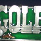 GOLF PEWTER SPORTS BELT BUCKLE BY SISKIYOU