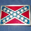 CONFEDERATE FLAG BELT BUCKLE