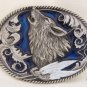 HOWLING WOLF WILDLIFE BELT BUCKLE