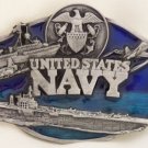 United States Navy Military Pewter Belt Buckle