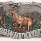 BOW HUNTING BUCKLE BY SISKIYOU... PEWTER..MADE IN USA