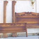 ANTIQUE PENNSYLVANIA DUTCH DBL.SLEIGH BED BEDROOM SET