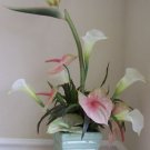 Bird of Paradise Cala Lillies and Anthirium arrangement