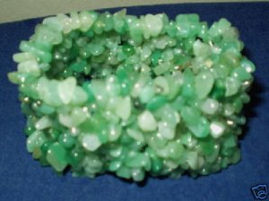 WEALTH /PROSPERITY...GREEN AVENTURINE GEMSTONE BRACELET