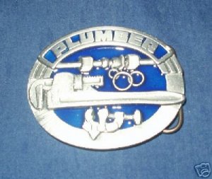 PLUMBER OCCUPATION BELT BUCKLE