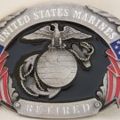 UNITED STATES MARINES RETIRED SISKIYOU MILITARY BUCKLE