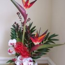 RED BIRDS OF PARADISE FLORAL ARRANGEMENT