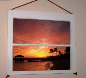YOUR WINDOW ON A TROPICAL PARADISE...WALL DECOR