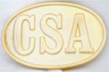 CSA GOLDTONE BELT BUCKLE