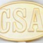 CSA GOLDTONE BELT BUCKLE